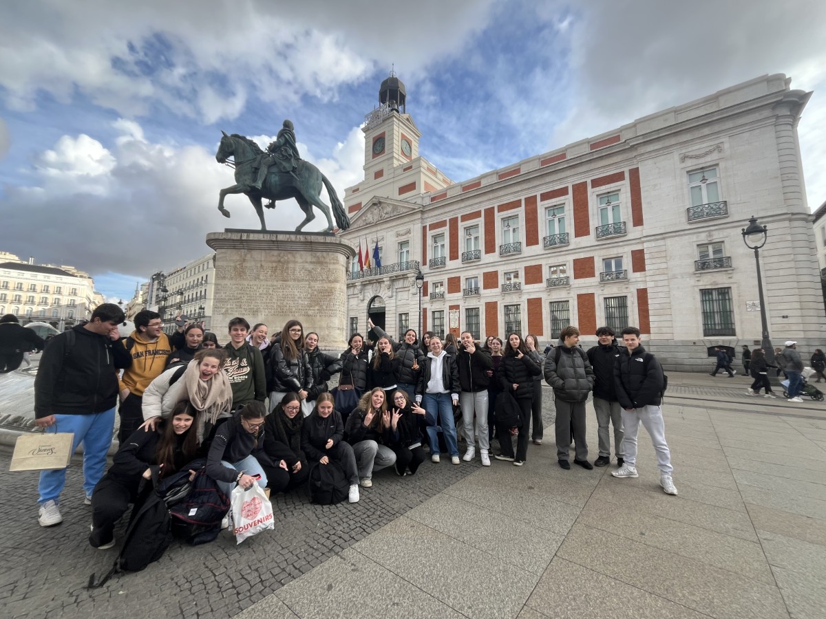 Les lycéens à Madrid